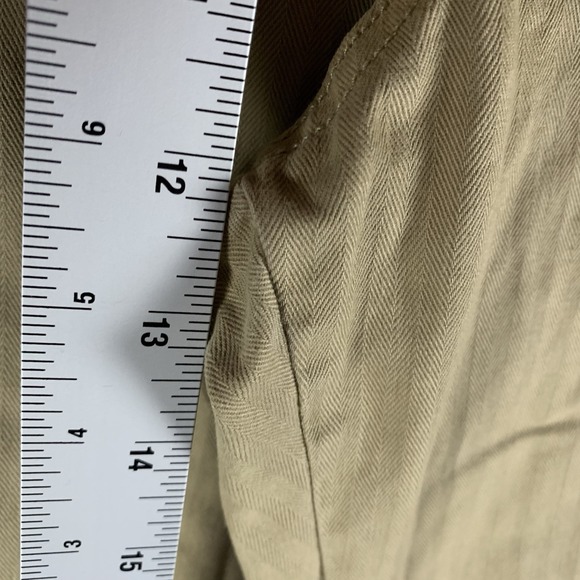 Madewell Womens 31 Curvy 90s Straight Cargo‎ Pants Jeans Tan High Rise Stretch - Picture 7 of 10